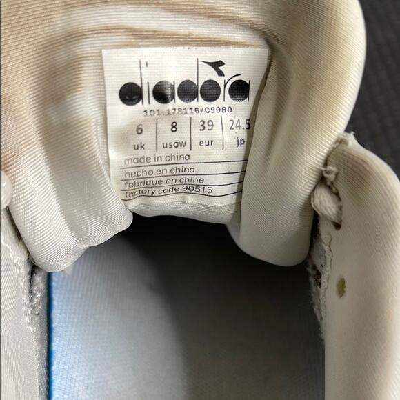 Diadora Athletic Shoes - Gray and Orange Size 8 - Picture 2 of 10